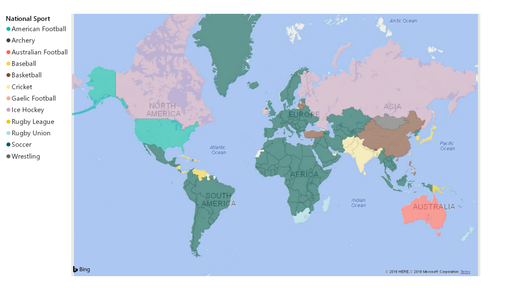 Nations by sport